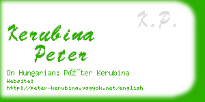 kerubina peter business card